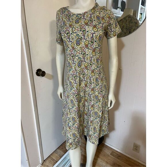 Appleseed’s Cottagecore Paisley Cotton Blend Shift Dress S - Picture 1 of 8